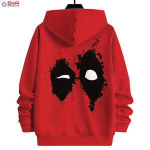 เสื้อฮู้ดพิมพ์ลายสกรีนสำหรับผู้ชายดีไซน์ตามสั่งผ้าฝ้ายผสมแบบลำลองพิมพ์ลายสกรีน - Product Image 5