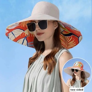 Women's Summer <b>Denim</b> Fisherman Cap Large-Brimmed Bucket <b>Hat</b> with Sunshade Korean Style Panama <b>Hat</b> for Outdoor Beach Travel - Product Image 6