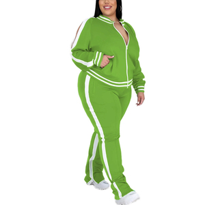 Chándal con capucha de invierno de talla grande de algodón ligero de buena calidad para mujer, venta al por mayor, jogging de manga larga para mujer - Product Image 5