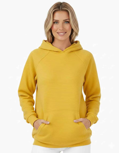 Sweat à capuche long oversize pour femme, pull décontracté, coupe ample, tissu velours, confortable, streetwear d'hiver, logo sur le devant - Product Image 5