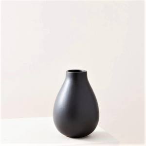 Matte <b>Black</b> Aluminum Metal <b>Vase</b> Fancy <b>Flower</b> <b>Vase</b> for Home Living Room Office Counter Decorative Tabletop <b>Vase</b> - Product Image 4