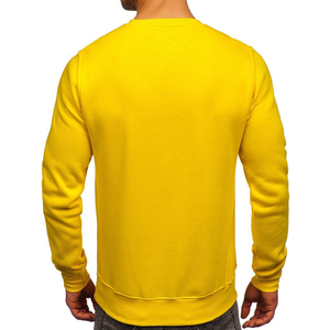 Pull-over décontracté en coton mélangé pour hommes, sweat-shirt à capuche polaire teint uni, confortable, imprimé pour l'hiver, nouveauté - Product Image 4