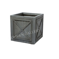 Nouvelle arrivée de luxe Design moderne décoration de jardin grande jardinières carrées de fleurs et de plantes avec finition Antique en inde