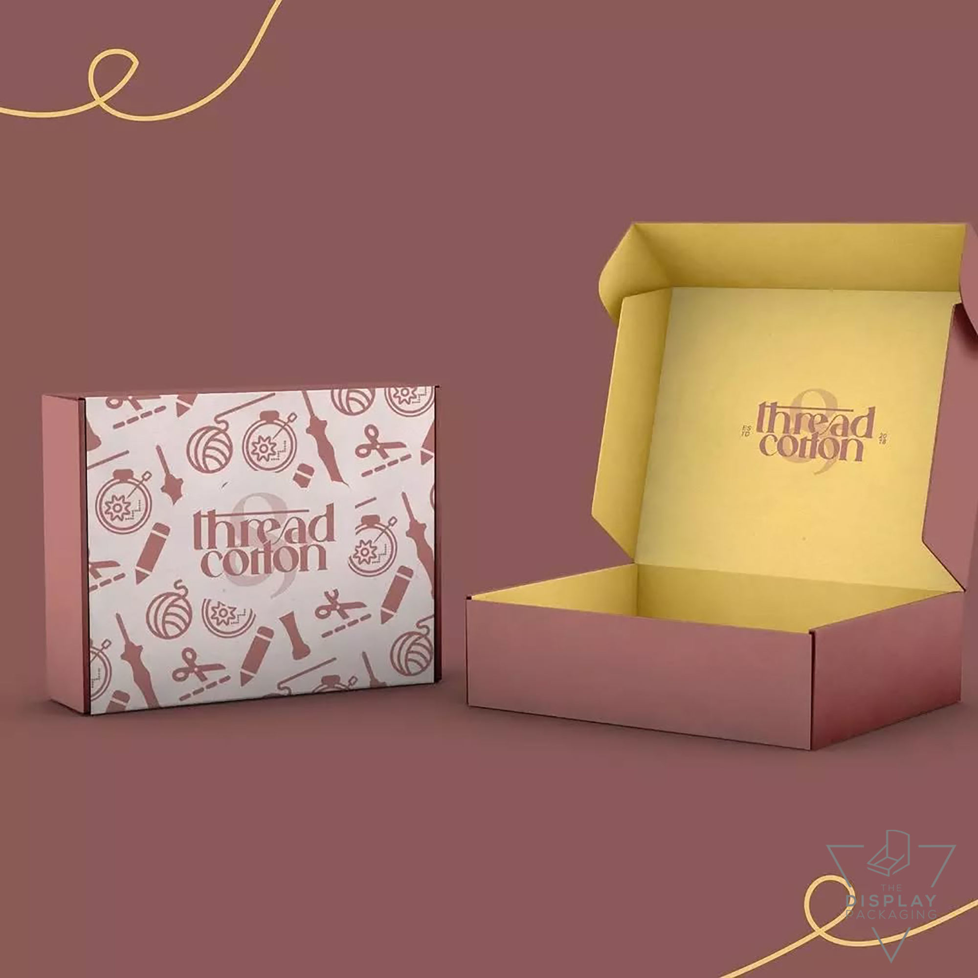 Luxury Custom Printed Packaging Boxes with Unique Design for Chocolate Cookies Skincare Single Malt Cotton Thread and Gifts