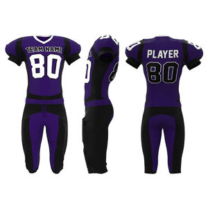 Etiqueta personalizada Camiseta de fútbol americano Ropa deportiva y de equipo Uniforme de fútbol americano Fabricante de alta calidad 100% poliéster - Product Image 1