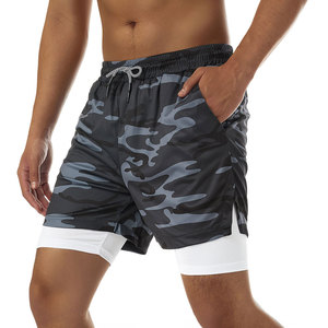 Shorts de sport pour hommes, shorts sans doublure, shorts légers mi-longs - Product Image 1