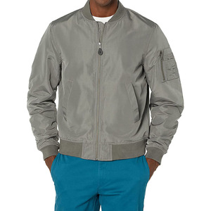 Blousons aviateur en toile pour hommes de haute qualité, à séchage rapide, manches longues, impression de logo personnalisée, streetwear, coupe ajustée, à capuche, pour l'hiver - Product Image 1