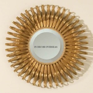 Metal resistente de diseño mecánico elegante único hecho enmarcado para el espejo decorativo de la pared de la forma redonda en precio competitivo - Product Image 5