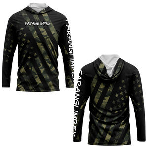 เสื้อฮู้ดดี้ตกปลาแบบกำหนดเอง OEM ป้องกันแสงแดด UPF 50+ ระบายอากาศได้ดี ผลิตจากโพลีเอสเตอร์ 100% พร้อมการพิมพ์แบบซับลิเมชั่น ป้องกันรังสียูวี รุ่นปี 2026 - Product Image 6