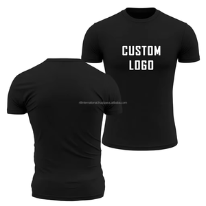 เสื้อยืดเปล่าคุณภาพสูงสำหรับผู้ชาย ยี่ห้อ OEM ของแท้ใหม่ ผลิตตามสั่ง ขายส่ง ผ้าคอตตอน 100% หนัก 180 กรัม ถักด้านหน้า - Product Image 5