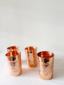 Verre à eau en cuivre et gobelet à eau en cuivre de haute qualité et en relief royal pour la santé humaine de Noël - Product Image 4