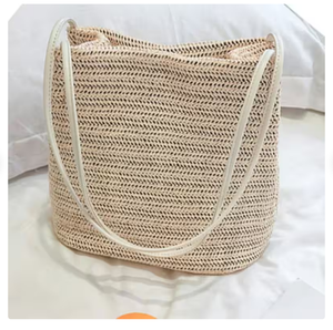Bolsas de paja grandes, bolsos de viaje tejidos hechos a mano, bolsas de playa de macramé de compras, directo del proveedor indio - Product Image 2