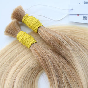 Extensions de cheveux en vrac de qualité supérieure Cheveux vietnamiens Double noyade 100 grammes Couleurs foncées 18 pouces - Product Image 1