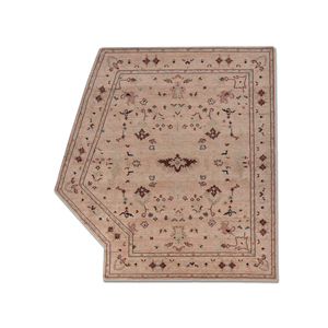 Alfombra de Lana Anudada a Mano Savana, Patrón de Medallón Rosa y Morado, para Decoración de Sala de Estar, Alfombra Rectangular de 9x12 para Pasillo o Habitación -Lca-7065 - Product Image 1