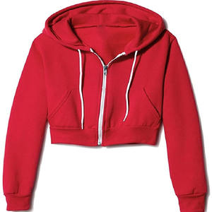 Womens hoodies & sweatshirts pullover custom crop <b>top</b> cotton 100% <b>fleece</b> ladies reflective crop hoodies hoodie women - Product Image 1