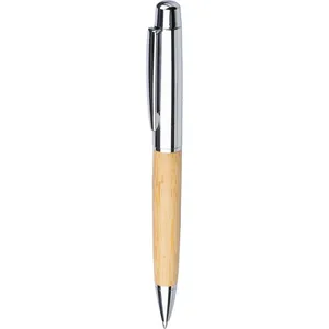 Penna a Sfera Promozionale in Bambù Anke, Gadget Personalizzato - Product Image 1