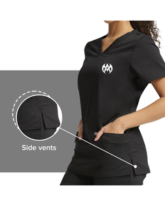 Uniforme d'hôpital pour femmes de qualité supérieure combinaison de gommage en coton et polyester de haute qualité pour les gommages d'allaitement personnalisés - Product Image 3