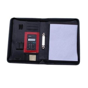 Bán Sỉ Hộp Đựng Tài Liệu Thủ Công Logo Theo Yêu Cầu Bìa Kẹp Hồ Sơ 2 Vòng Bằng Da PU - Product Image 1