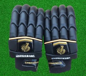 Gants de frappe de cricket Gants en cuir PU Protection supplémentaire Édition Cp Plus de haute qualité en couleur or noir - Product Image 2