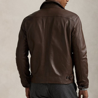 Chaqueta de Invierno Ligera de Cuero para Hombre, Impermeable, Resistente al Viento, Ecológica, Transpirable, Antibacteriana, Moderna, para Uso Diario