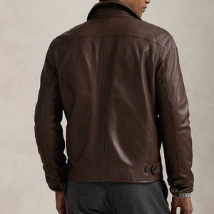 Chaqueta de Cuero Ligera para Hombre, Estilo Urbano, Impermeable, Ecológica, Transpirable, Moderna, para Uso Diario, Cómoda, Duradera y Elegante - Product Image 3