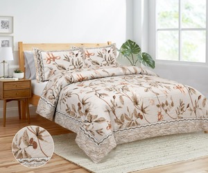 Hecho a medida en sábanas de tamaño jumbo de diseño floral brillante con 2 fundas de almohada 100% algodón 30s tela más fina tela más suave - Product Image 2