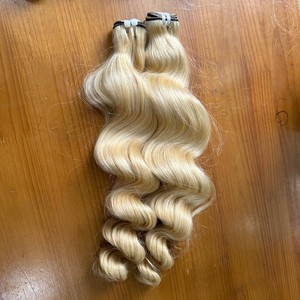 EXTENSIONS DE CHEVEUX HUMAINS ONDULÉS NATURELS BLONDE CRUS DONNEUR UNIQUE VIETNAMIEN - Product Image 2