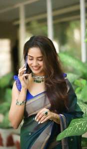 ผ้าแจ็คการ์ดผ้าแพรลายลูกไม้สวยงามออกแบบใหม่ล่าสุดสำหรับงานทั่วส่าหรีสไตล์บอลลีวูดผ้าไหมจอร์เจียเซตต์ในโอกาสพิเศษ - Product Image 4