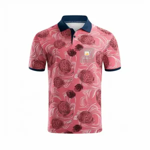 Impression personnalisée coton lourd col montant T-Shirts épaule tombante en vrac pour Polo solide motif toile tissu T-Shirt personnalisable - Product Image 1