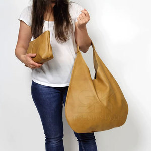 Bolso de Hombro de Cuero de Gran Capacidad de un Solo Color para Mujer, Bolso de Hombro Diario de Cuero Suave de Alta Calidad - Product Image 3