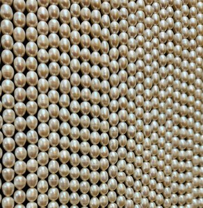 Perles blanches naturelles en vrac, brin de perles indiennes de haute qualité, non traitées, effet de changement de couleur, pour la création de bijoux, fabrication artisanale, détails soignés - Product Image 2