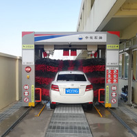 Máquina de lavado de coches automática de pórtico con 5 cepillos, equipo de lavado de coches rollover, estándar CE, compatible con OEM