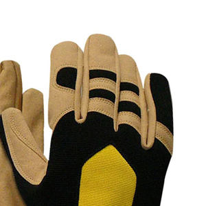 Gants de mécanicien robustes sur mesure à vendre Gants de mécanicien demi-doigts confortables vente en gros - Product Image 2