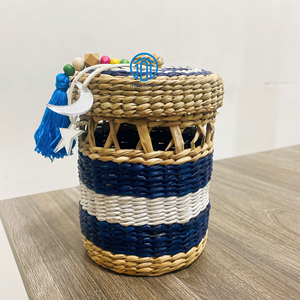 กล่องเก็บของตกแต่งผักตบชวามีฝาปิดสำหรับเดือนรอมฎอน kareem Eid Mubarak บรรจุภัณฑ์ของขวัญวันหยุดประจำชาติอาหรับ - Product Image 1