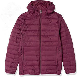 เสื้อแจ็คเก็ตพัฟเฟอร์ไนลอนกันลมสำหรับผู้ชายแบบมีฮู้ดสำหรับฤดูหนาว ปิดด้วยซิป ตกแต่งได้ตามต้องการ สวมใส่สบายๆ สำหรับกิจกรรมกลางแจ้ง แขนยาว - Product Image 1