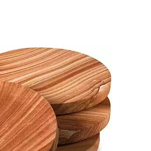 Dessous de verre en bois naturel au design moderne, tapis de table pour thé et café, tampons de service pour usage domestique, vente en gros - Product Image 2