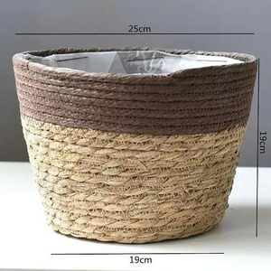 Vietchoice - Maceta de Mimbre de 25 cm, Estilo Vintage, Cestas Tejidas de Mimbre y Seagrass, Suministradas por Vietnam, Venta al Por Mayor - Product Image 6