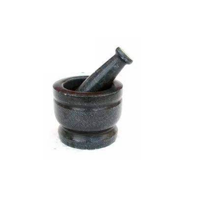 Mortero y mortero de mármol de champán natural de 4 "y tamaño personalizado, precio barato y uso hecho a mano para artesanía natural de bajo precio - Product Image 4