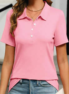 Polo classique en tricot de coton pour hommes, grande taille, manches courtes, col à pointe, style décontracté, imprimé, grande taille - Product Image 3