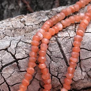 Cuentas de piedra solar Natural más vendidas, cuentas de piedra solar naranja de alta calidad, cuentas sueltas de piedras preciosas para collar y fabricación de joyas artesanales - Product Image 4