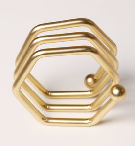 Elegant Luxury Metal Table Napkin Rings for Wedding Dining Presentation Eco-friendly Home & Professional Use - Product Image 2