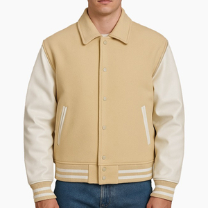 Haute Qualité Laine Poitrine En Cuir Manches Chenille Broderie Patchs Hommes Personnalisé Baseball Collège Letterman Varsity Veste Pour Hommes - Product Image 3