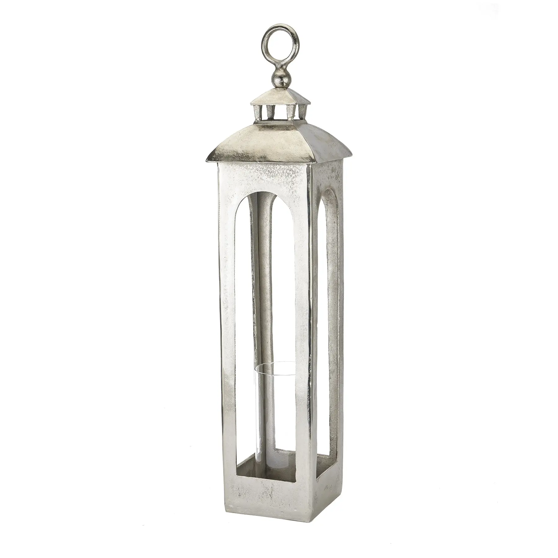 Casted Aluminium Glass Candle Lantern for Home Decor Wedding Centerpiece Garden Lantern With Handle Metal Lantern for candle