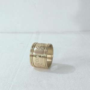 Wedding Decor Brass Napkin Ring Unique Design Shiny <b>Matt</b> Finish Eco-Friendly Durable Stocked Customizable for Parties <b>Table</b> Use - Product Image 5