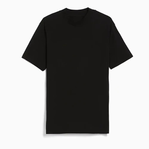 Camiseta con cuello simulado de alta calidad y precio al por mayor para hombre, camisetas negras ajustadas con logotipo personalizado y precio económico para hombre, ropa de verano - Product Image 3