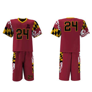 Diseña tus Propios Uniformes de Lacrosse con Logotipo Personalizado, Camisetas Reversibles, Pantalones Cortos, Ecológicos, Resistentes al Viento, 100% Poliéster, Servicios OEM Personalizados - Product Image 3