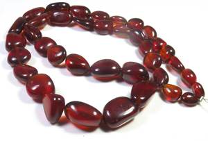 อัญมณีโกเมนเฮสโซไนท์แอฟริกันธรรมชาติ8-19มม. ลูกปัดเรียบบนเส้นด้าย18 "อัญมณีนักเก็ตขัดหลวม - Product Image 4