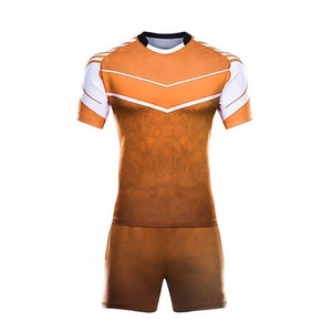 Uniformes de rugby OEM pour nourrissons et tout-petits Sublimation de haute qualité couleur personnalisée unisexe Spandex/coton personnalisé grande taille - Product Image 5