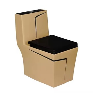 Inodoro de una pieza para baño, inodoro de artículos sanitarios montados en el suelo de color de diseñador de lujo de China - Product Image 2