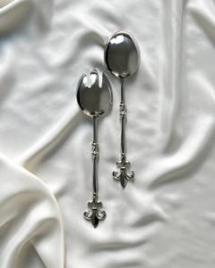 Ensemble de service de fourchette de cuillère en argent fait à la main dans le prix de gros pour l'usage de mariage d'hôtel de restaurant - Product Image 2